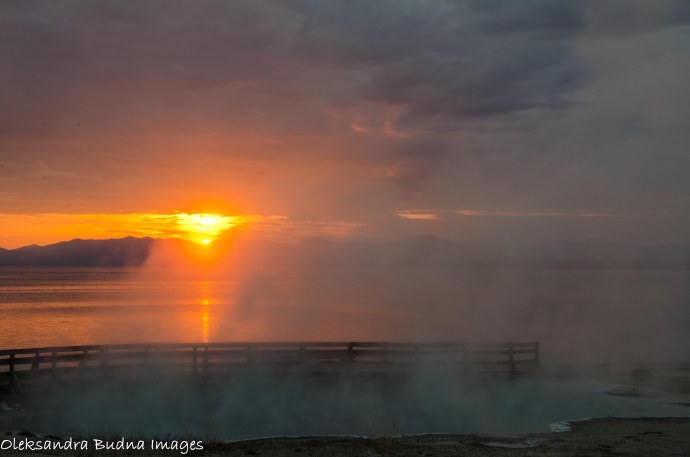 Sunrise over Yellowstone